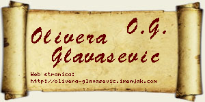 Olivera Glavašević vizit kartica